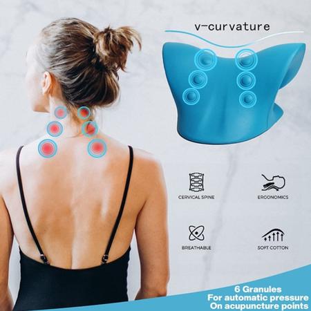 Massageador Alongador Cervical Alivio Dor Pescoço Ortopedico